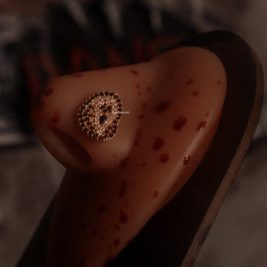 Scream Nose Stud Ring Piercing Jewelry