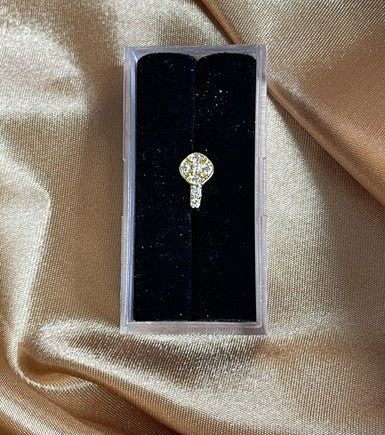 Faux Cubic Zircon Nose Clip-On Jewelry