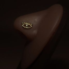 Armelle Evil Eye Nose Stud Ring Piercing Jewelry