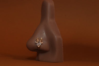 Reindeer Nose Stud Piercing Jewelry