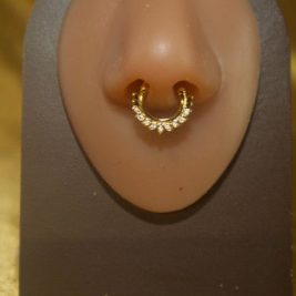 Flare Stem Septum Clicker Nose Body Piercing Jewelry