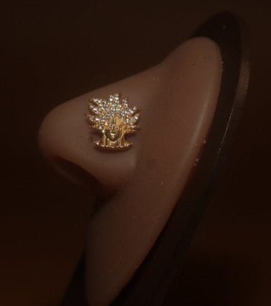 Goku CZ Gem Nose Stud Piercing Jewelry