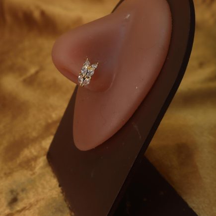 Gold Charming Nose Piercing Hoop Jewelry