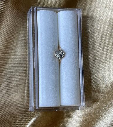 Greta Flower Gem Shape Nose Hoop Ring Piercing