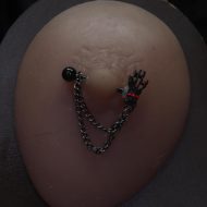 Haunting Hand Nipple Dangler Bar