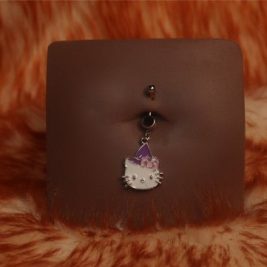 Kitty witch belly button/ navel rings
