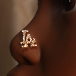LA Symbol Nose Stud Jewelry