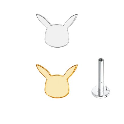 Lightning Icon Titanium Lip Piercing