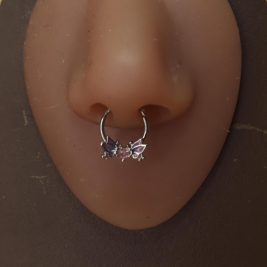 Lotus Wings Heart Middle Septum Piercing