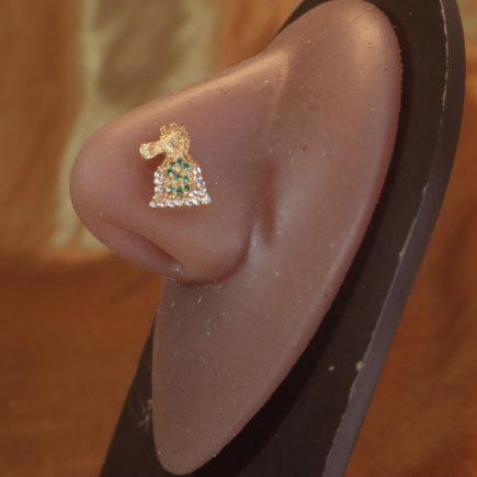 Manifest Money bag Gem CZ Nose Stud