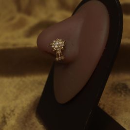 Minimalist Dangle Chain Nose Stud