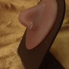 Minimalist Gemstones Gold Nose Ring piercing jewelry