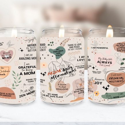 Mom Daily Affirmations Soy Candle