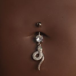 New Snake Curl Belly button Navel Piercing