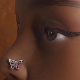Outline Wings Butterfly Nose Stud Piercing