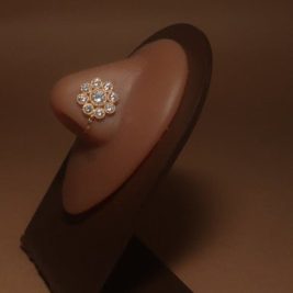 PHOENIX Circle Gem Nose Cuff CLIP-ON