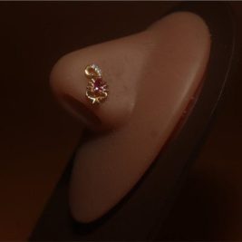 Scorpio Gem Nose Stud Piercing Jewelry