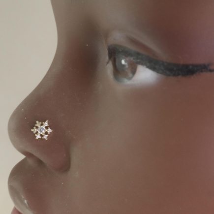 Snow Flake Nose Stud Jewelry Piercing