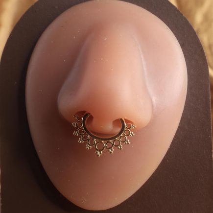 Spike Septum Clicker Nose Hoop Piercing Jewelry