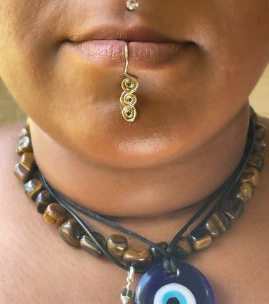 Swirl Lip Cuff Non Piercing Jewelry