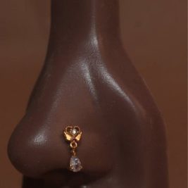 Tinker Dangle Gem Nose Stud Ring Piercing