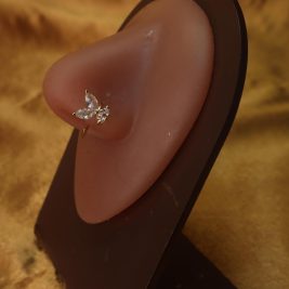 Unique Half Wings Nose Hoop Design