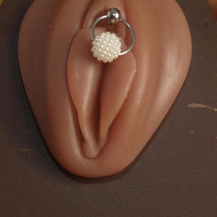 White Pearl Intimate Genital Body Piercing Jewelry