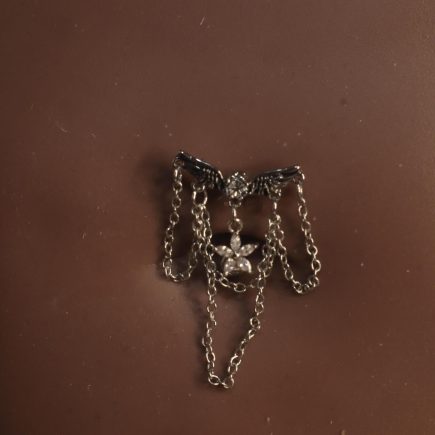 Wing Star Dangle Chain Navel Belly Piercing