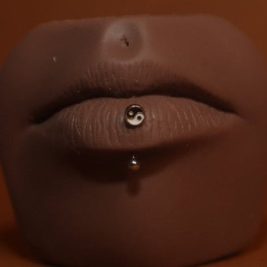 Yin Yang lip ring 16g