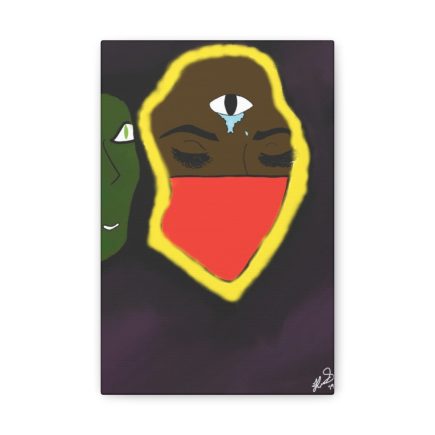 Green Eyed Monster Canvas