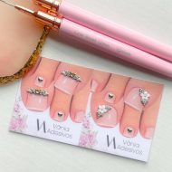 Nail Decals | Daisy Glow- Toes | Luxury Handpainted Nail Art Decals