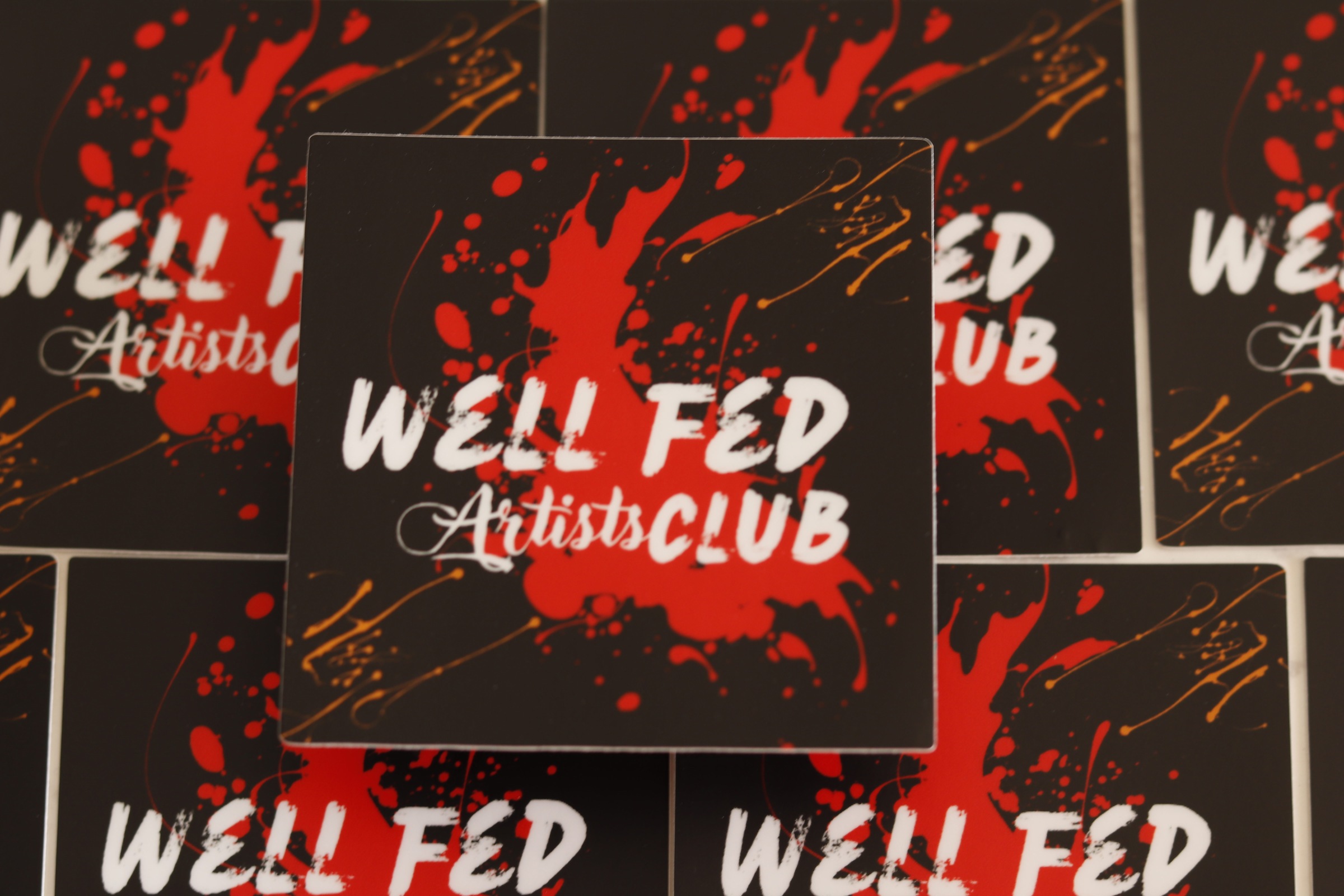 Well Fed Artists Club Sticker