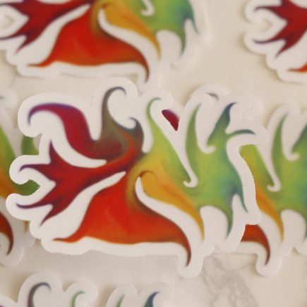 Clear Dancing Chakra's Sticker