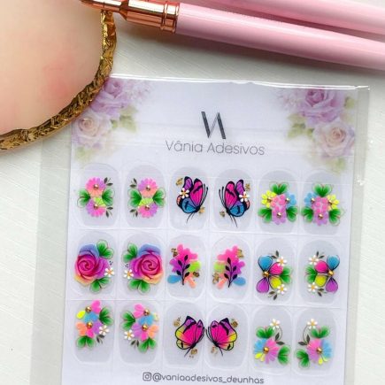 Nail Decals | Flutter & Bloom | Luxury Handpainted Nail Art Decals