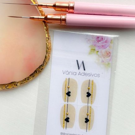 Nail Decals | Noir Romance | Luxury Handpainted Nail Art Decals
