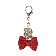 Luxe Bow Charm Purse Accessory | Red