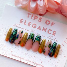 Pāua Shell | Pre-Design Custom Press-on Nail Set