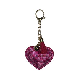 Heart Charm Purse Accessory | Pink