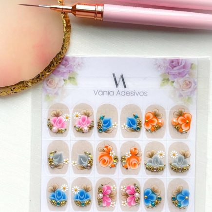 Nail Decals | Opulent Garden | Luxury Handpainted Nail Art Decals