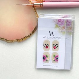Nail Decals |Rosé Blush Affair | Luxury Handpainted Nail Art Decals