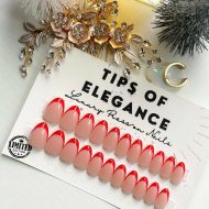 Noël Rouge | Ready to Ship Press-on Nail set |32 piece