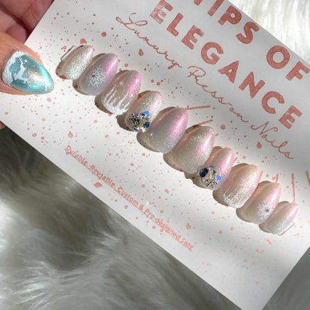 Winter Glow | Christmas | Pre-Design Custom Press-on Nails