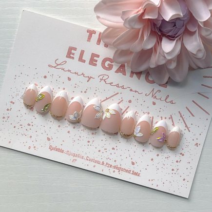 Lilly of the Valley | Wedding/Bridal | Pre-Design Custom Press-on Nail Set