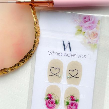 Nail Decals | Amethyst Love | Luxury Handpainted Nail Art Decals