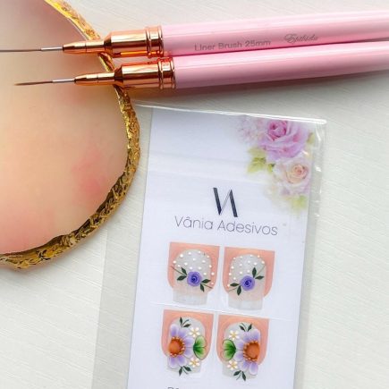 Nail Decals | Lilac Whispers | Luxury Handpainted  Nail Art Decals