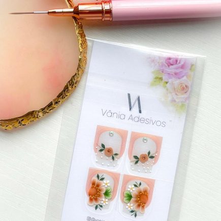 Nail Decals | Blush Blossom | Luxury Handpainted Nail Art Decals