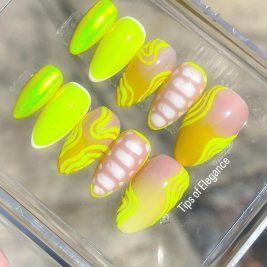 Neon Royale | Pre-Designed Custom Press-on Nail set
