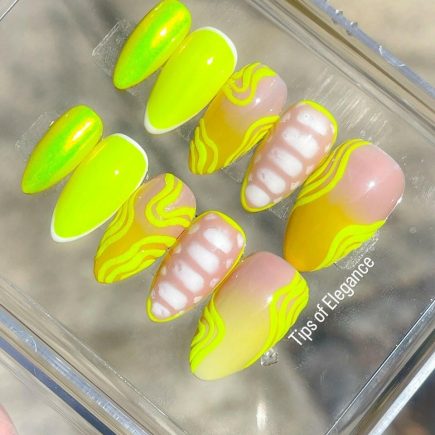 Neon Royale | Pre-Designed Custom Press-on Nail set