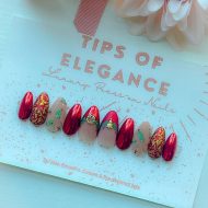 Garland | Christmas |Custom  Pre-Design Press-on Nail set