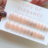 Abstract In Nude | Ready to Ship Press-on Nails | 30 piece set